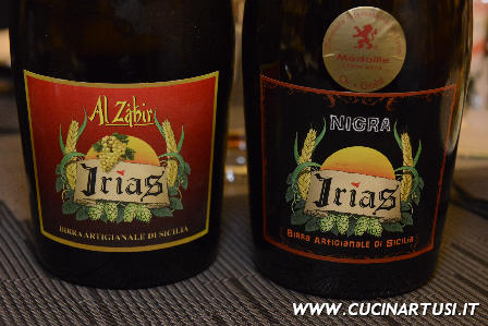 Le due etichette servite: Al Zabir con la Nigra DolceAbbirriamo 03
