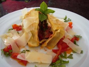 PARMIGIANA DI MELANZANE IN PASTA